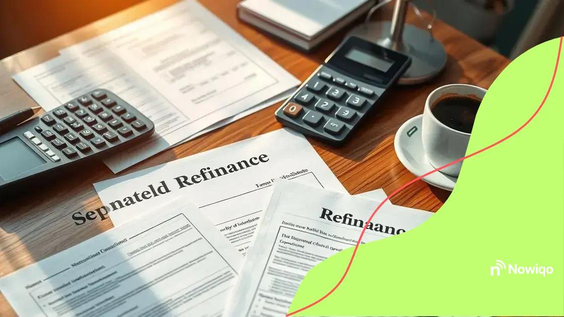 Types of refinancing options