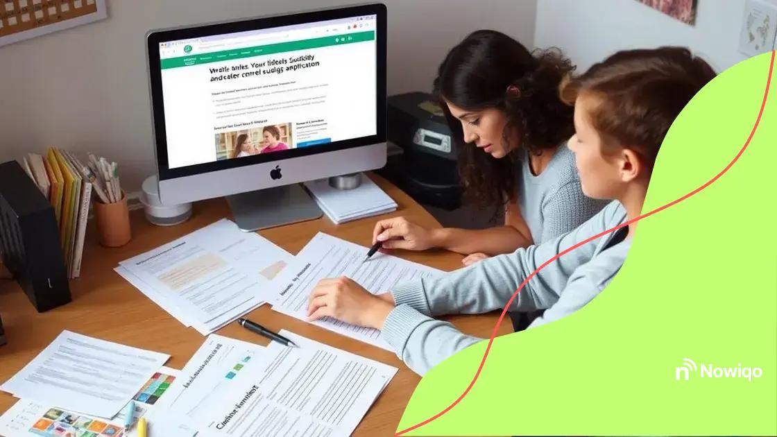 Application process for childcare subsidies